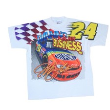 Vintage Jeff Gordon Nascar Winning Is His Business 1999 AOP Shirt Men's XL