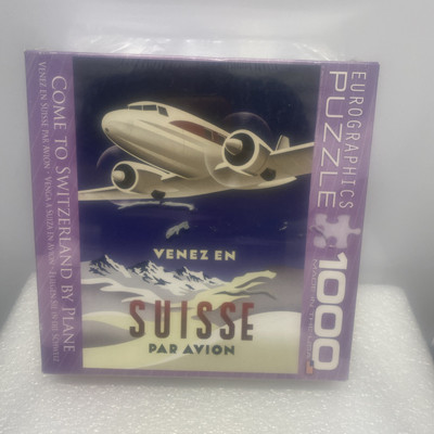 Come To Switzerland By Plane Venez En Suisse Par Avion 1000 pc 19''x26'' Puzzle