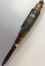 Vintage Eagle Pencil Gravity Knife 1933 Chicago Worlds Fair Souvenir Sharpener