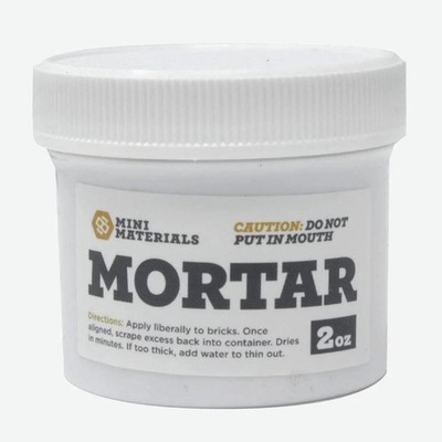 Dolls House Mortar Breeze Blocks Cinder Brick Miniature Building Supplies 2oz