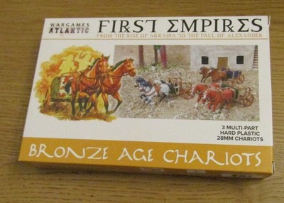 Wargames Atlantic 3 Bronze Age Chariots 28mm