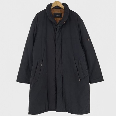 Vintage Bugatti Coat Men Overcoat Cotton Blend Black Nv3 Size 54