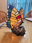 Vintage  Tiffany Style Butterfly Lamp