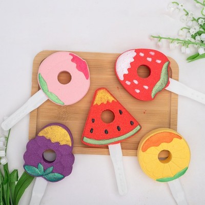 Adult Kids Fruit-shaped For All Skin Types Bubble Bath Salt Balls Bath Fizzies