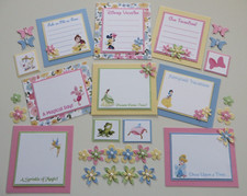 Premade Disney Scrapbook Page/Journaling Mat Set - Disney Characters 30pcs  35