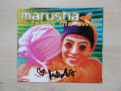 Marusha Autogramm signed CD-Cover ''It Takes Me Away''