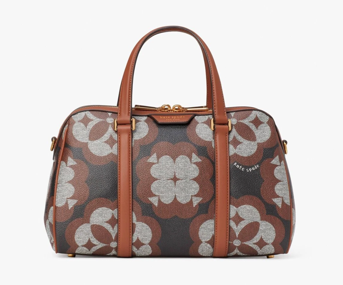 Borsa a tracolla Kate Spade SPADE FLOWER monogramma Eleanor media Boston ~ Nuova con etichette~