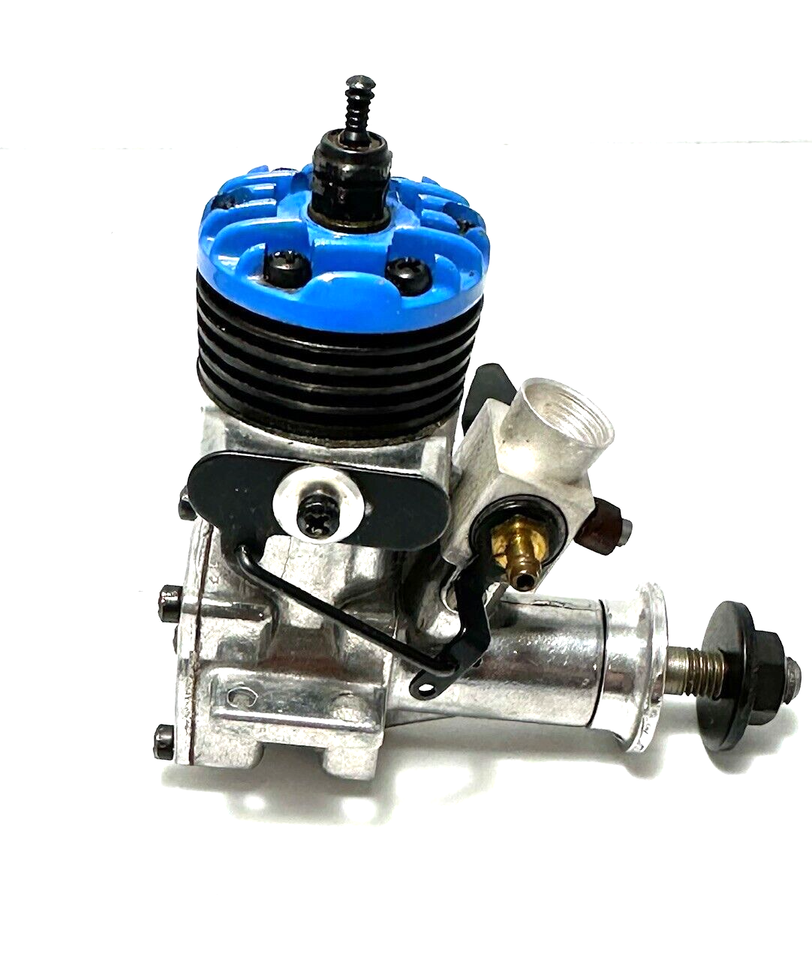 McCoy .19 Blue Head R/C Airplane Engine w/RC exhaust Baffle and Carb