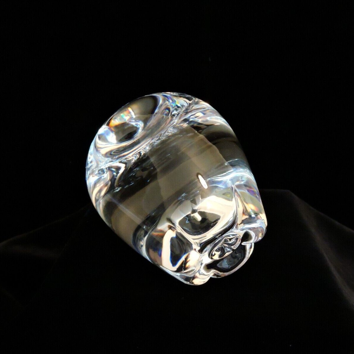 スチューベン　STEUBEN apple STEUBEN Art Glass Crystal Apple Paperweight Signed Vintage