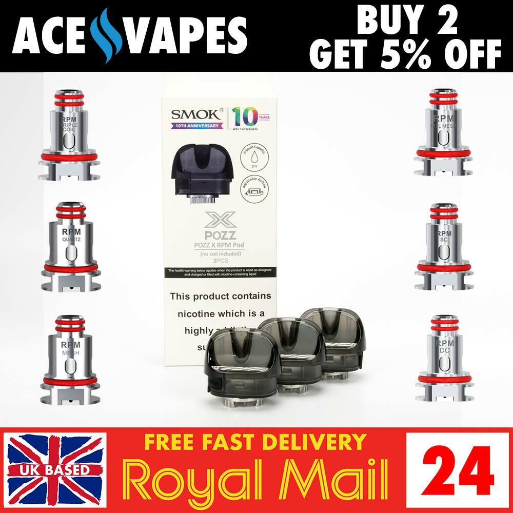 POZZ X Pods or Coils RPM | MESH | MTL | Single | Dual | Triple - SMOK POZZX 