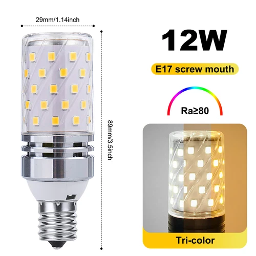 LED Corn Bulb E27 E14 B22 E12 B15 E17 12/16W 2835 60/80SMD Globe Lamp Spot Light - Picture 20 of 63