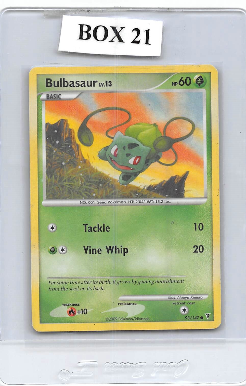 Bulbasaur 93/147 - NON-HOLO - Supreme Victors - Common - POKEMON Card - MP