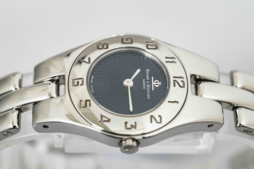 RARE *Exc+5* BAUME & MERCIER MV045204 Quartz Special Navy Blue Dial Womens Watch - Picture 6 of 17