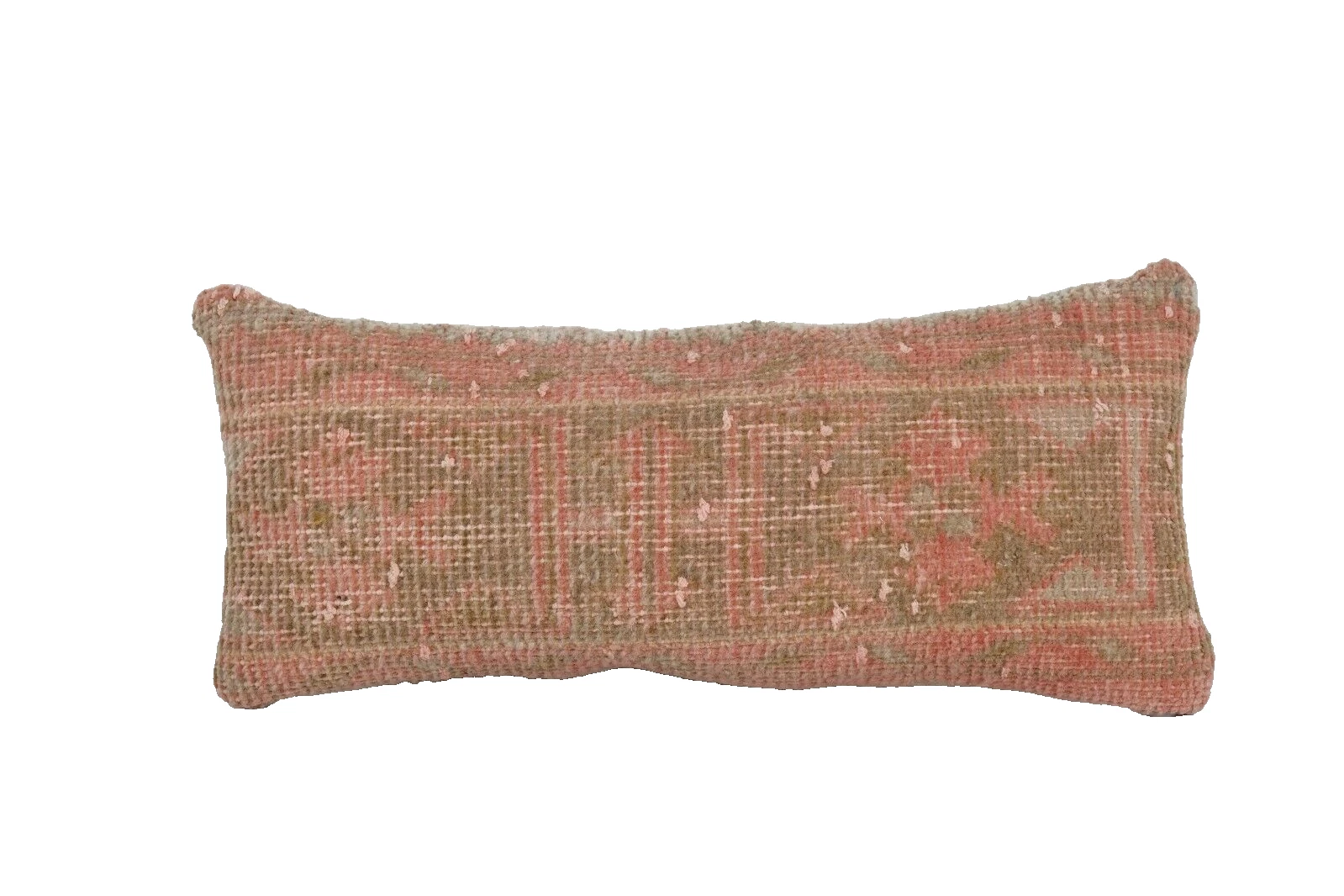 Muted Color Carpet Rug Pillow, Unique Soft Color Lumbar Cover 10'' x 24''
Opens in a new window or t