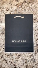 Authentic Bvlgari Paper Gift/Shopping Bag BRAND NEW Black/Gold 11"x 8 "x 2.5"