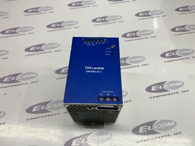 TDK LAMBDA DRF480-24-1 Power Supply Input 100-240 VAC Output 24-28 VDC