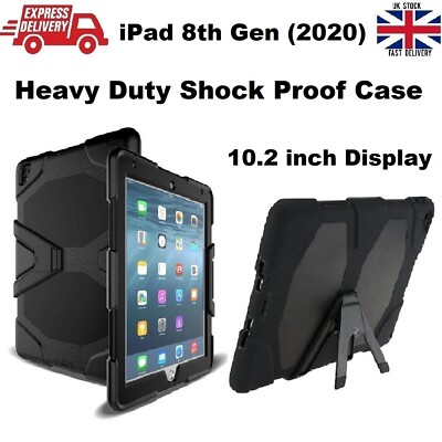 Stoßfeste strapazierfähige Gummi-Hartschale für iPad 8. Gen 2020 A2270/A2428/A2429