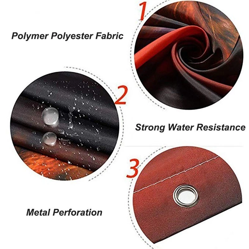 Cortina de Ducha Leopardo Blanco y Negro Estampado Vida Silvestre Decoración Baño Foto 2 de 4