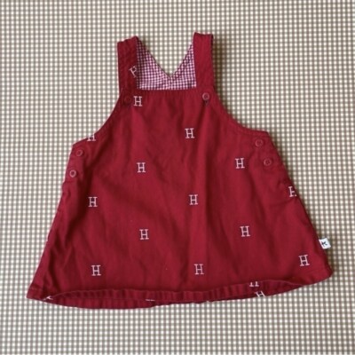 Tommy Hilfiger Jumper Style Baby Girl Retro Dress Letter H. Size 3-6 Months