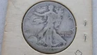 1943-D Walking Liberty Half Dollar 90% Silver Very Good VG See Pictures