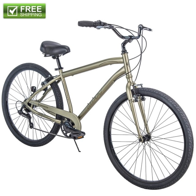 Huffy Comfort Bike 27.5â Green Steel Men Cruiser Hybrid City Bicycle Shimano New for sale online