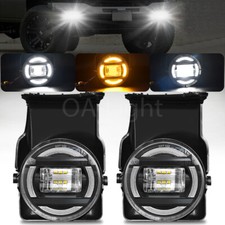 Led Fog Lightsdrl For 2003-2004 05 06 Gmc Sierra 1500 2500hd 3500 Bumper Lamps