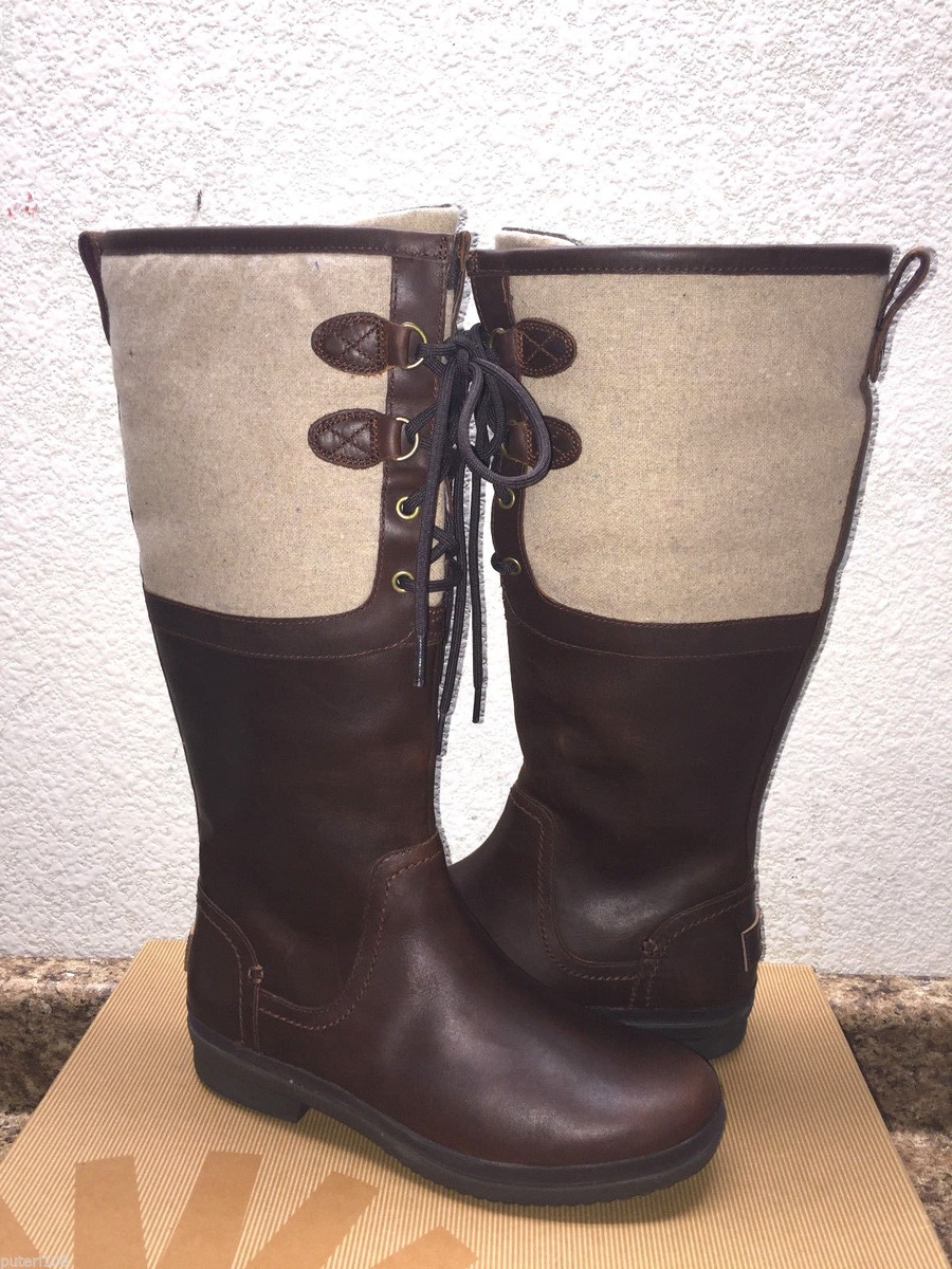 UGG WOMEN ELSA CHESTNUT WATER PROOF BOOT US EU 37 UK