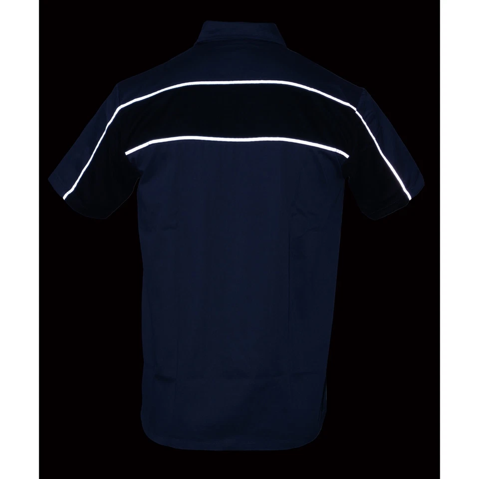 Camisa mecánica de motocicleta reflectante de dos tonos de alta resistencia para hombre Foto 3 de 4