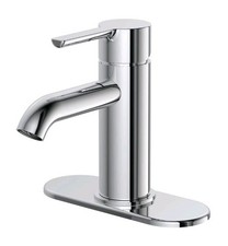 Home Impressions 416522 Chrome 1-Handle Lever 4 In. Centerset Bathroom Faucet