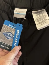 NWT Columbia Storm Surge Pants Women's 2XL Black Omni Tech Waterproof $60