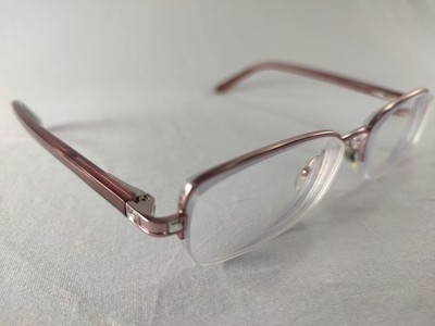 Sferoflex 2585B 511 Metallic Pink Mauve Eyeglass Frames 49-17-135 Rhinestone