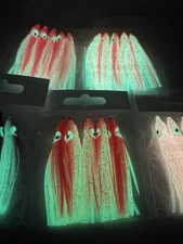 3 Inch Hoochies / Soft Squid Lure/ Salmon Fishing