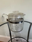 Pyrex Vintage Glass Flameware 6-9 Cup Percolator Coffee Pot