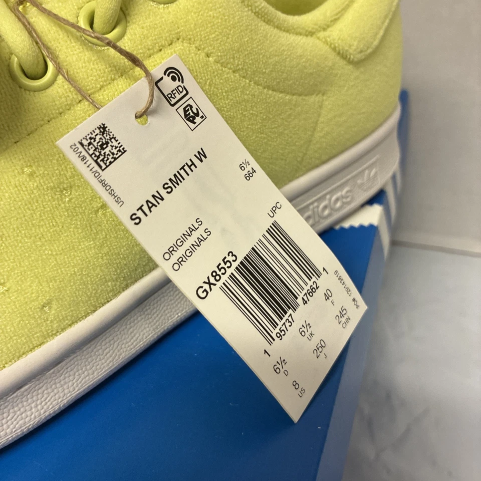 Adidas Stan Smith W Yellow Women’s Size 8 - Image 3 of 4