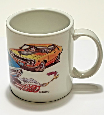 VINTAGE Mopar 440 V8 HEMI PLYMOUTH ROADRUNNER COFFEE MUG