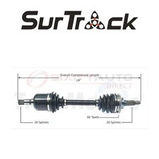 SurTrack MZ-8023 CV Axle Shaft for Constant Velocity aw