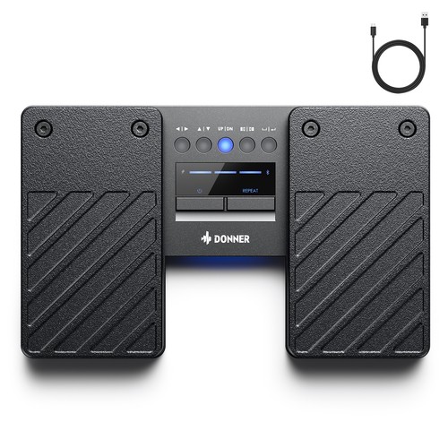 🔥 Donner DBM-50 Wireless Bluetooth Page Turner Foot Pedal for iPad Tablet Phone