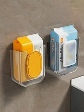 Wall-Mounted Wet Wipes Storage Box Tissue Paper Holder Rack