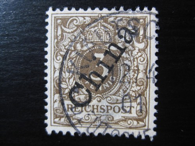 #ad #ad KIAUTSCHOU GERMAN COLONY Mi. #M1IIa scarce used forerunner stamp CV $30.00 $3.99