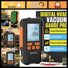 Hvac Digital Vacuum Gauge - Smart Evacuation Leak Detection 0.2 Accuracy 3 Hvac Digital Vacuum Gauge - Smart Evacuation Leak Detection 0.2 Accuracy 3