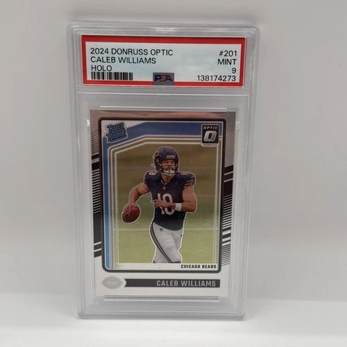 2024 Panini Donruss Optic Rated Rookie Caleb Williams #201 Holo Prizm (RC) PSA 9