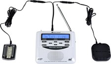 NOAA Weather Radio Emergency Alert Siren Hand Crank Solar LED Flashlight Battery