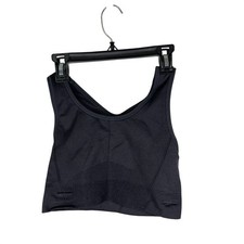 All in Motion Black Seamless Racerback Sports Bra Medium Athletic Support