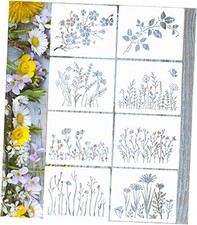 Flower Stencils for Painting 15.7X12IN Reusable Flower Stencil for 15.7x12"