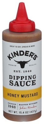 Kinders Sauce Dipping Mustard Honey 15.4 Oz (Pack of 6)