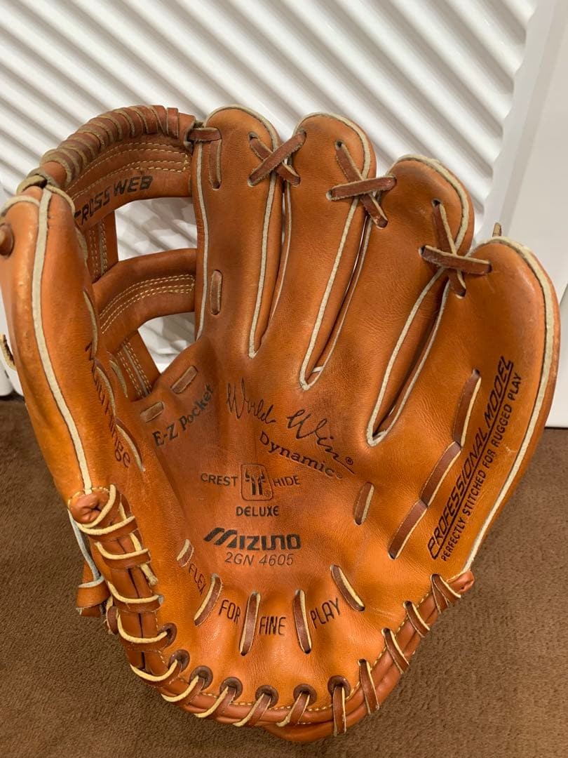 Mizuno World Win Baseball Glove Right Thrower Vintage Blue M Used