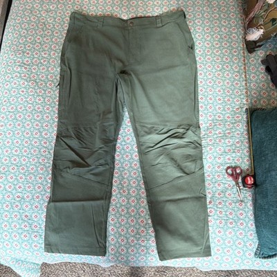 Columbia Omni-Shield Green Hiking Pants 40W 30L 96% Nylon Men's Outdoor