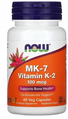 NOW FOODS VITAMIN K-2 MK-7 100mcg 60k VITAMIN K-2