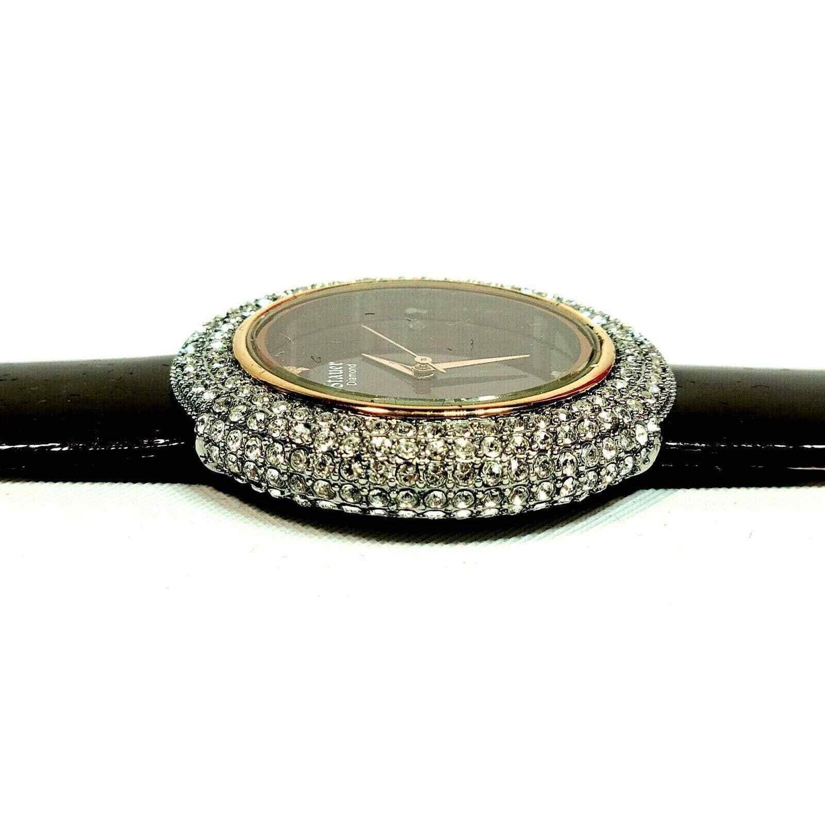 Stauer Women\'s Diamond Watch Brown Face Smooth Leather Wrist Band SR130BR NEW il_fullxfull.6702302243_21mo.jpg main image 3