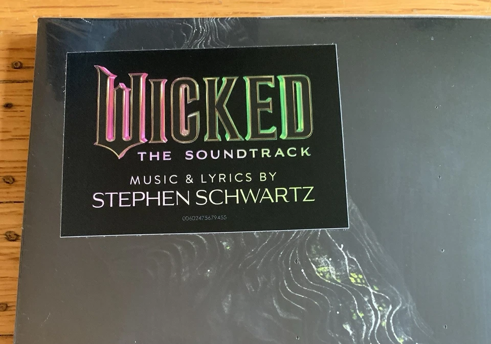 Wicked Soundtrack GREEN & PINK GLITTER 2025 RSD Exclusive Vinyl #3643 New Sealed - Image 3 of 4